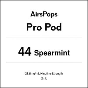 Prefilled Pods For Airpops Pro Airegg: 44 SPEARMINT - AirsPops Pro Pods 2ml
