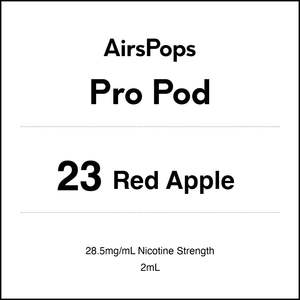 Prefilled Pods For Airpops Pro Airegg: 23 APPLE - AirsPops Pro Pods 2ml