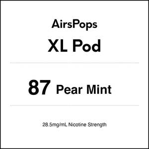 Airspops Disposable Xl: 87 Pear Mint - AirsPops XL Pod 10ml