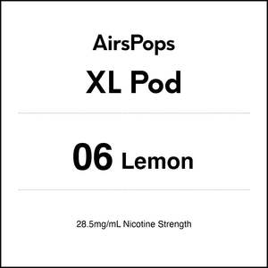 Airspops Disposable Xl: 06 Lemon- AirsPops XL Pod 10ml