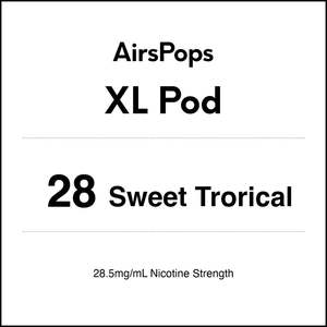 Airspops Disposable Xl: 28 SWEET TROPICAL- AirsPops XL Pod 10ml