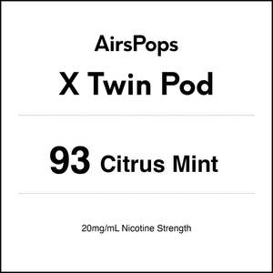 X Twin Pod: 93 Citrus Mint - AirsPops X Pod TWIN PACK