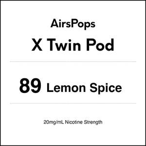 89 Lemon Spice - AirsPops X Pod TWIN PACK