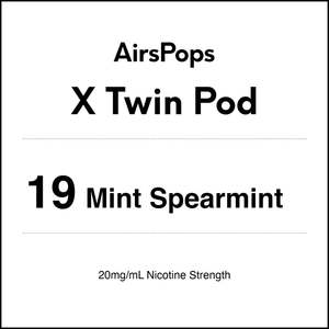 X Twin Pod: 19 Mint Spearmint - AirsPops X Pod TWIN PACK