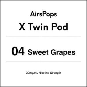 X Twin Pod: 04 Sweet Grapes - AirsPops X Pod TWIN PACK