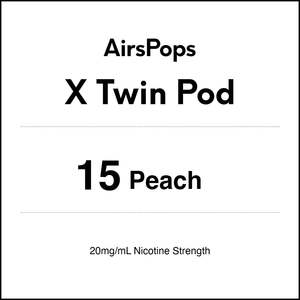 15 Peach - AirsPops X Pod TWIN PACK
