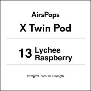 13 Lychee Raspberries - AirsPops X Pod TWIN PACK