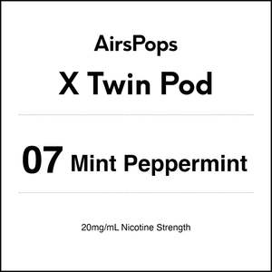 X Twin Pod: 07 Mint Peppermint - AirsPops X Pod TWIN PACK
