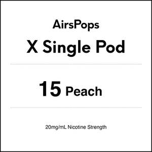 15 Peach - AirsPops X Pod SINGLE PACK