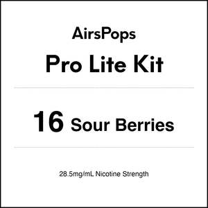 Airscream Airspops Pro Lite Kit: 16 Sour Berrie - AirsPops Pro Lite Kit