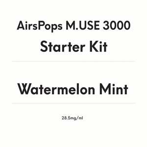 AirsPops M.USE 3000 Starter Kit -Watermelon Mint