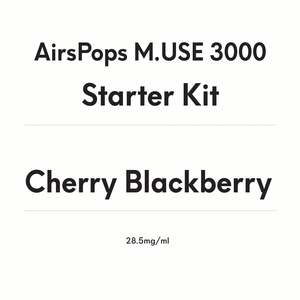 Device Kits: AirsPops M.USE 3000 Starter Kit - Cherry Blackberry
