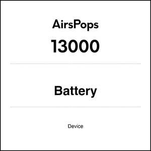Device Kits: AirsPops 13000 Battery