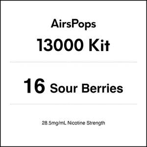 16 Sour Berries - AirsPops 13000 Kit