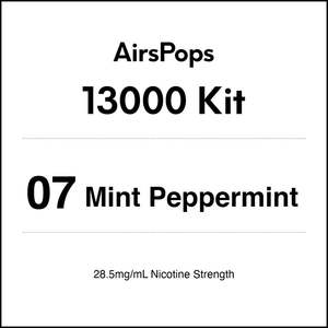 Vape Kits: 07 Mint Peppermint  - AirsPops 13000 Kit
