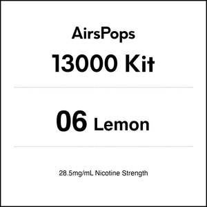Vape Kits: 06 Lemon - AirsPops 13000 Kit