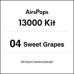 Vape Kits: 04 Sweet Grapes - AirsPops 13000 Kit