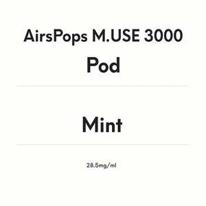AirsPops M.USE 3000 Pod- Mint