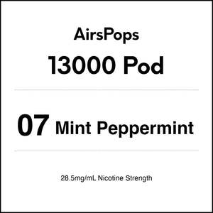 07 Mint Peppermint - AirsPops 13000 Pod