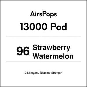 96 Strawberry Watermelon - AirsPops 13000 Pod