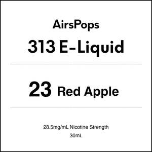 313 E Liquid 30ml: 23 APPLE - AirsPops 313 E-LIQUID 30ML