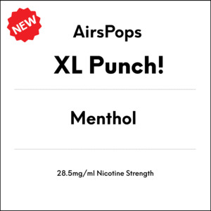 Airspops Disposable Xl: AirsPops XL PUNCH!- Menthol