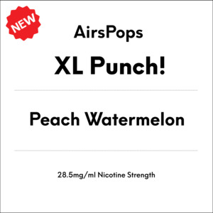 AirsPops XL PUNCH!- Peach Watermelon