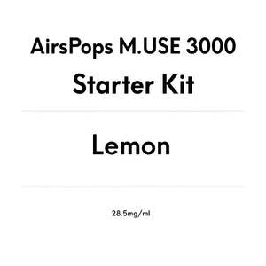 AirsPops M.USE 3000 Starter Kit - Lemon