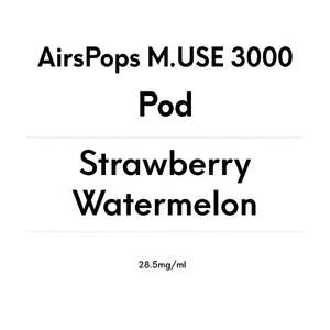 AirsPops M.USE 3000 Pod- Strawberry Watermelon