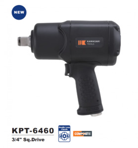 Air Impact Wrenches: Kawasaki KPT-6460B 3/4″ Composite High Power Air Impact Wrench 2092 Nm