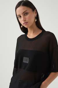 The Logo Edit: Noir Logo Knit Tee