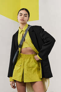 Pleated Spray Mini Short 648