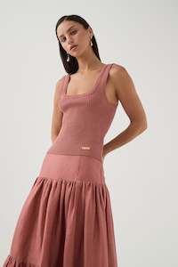 Bronte Scoop Neck Rib Tank