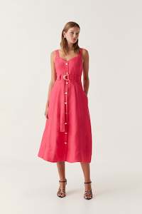 Midi Dresses: Clay Belted Midi Dress