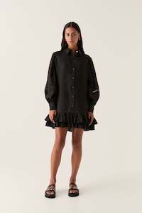 Mini Dresses: Reframe Logo Trim Mini Dress