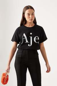 Aje Signatures: Classic Embellished Logo Tee
