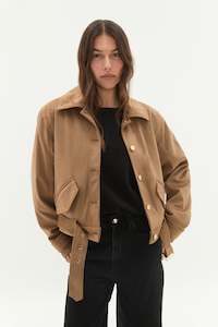 Sale Jackets Coats: Calyx Vegan Suede Jacket