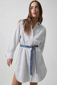 The Logo Edit: Belted Logo Shirt Dress 824