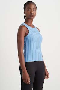 Body: Hydra Racer Knit Ribbed Top