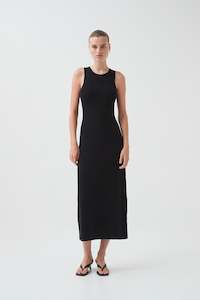 Maxi Dresses: Core Knit Logo Maxi Dress