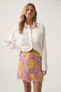 Sale Tops: Claudette Flower Shirt