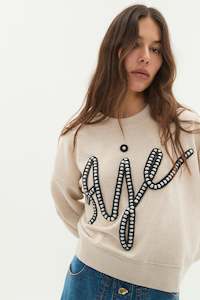 Sale Knitwear Jumpers: Aviana Logo Sweater