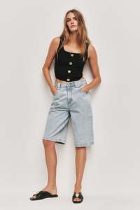 Aje Denim: Marlow Denim Bermuda Short