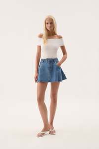 Sale Skirts: Flynn Denim Mini Skirt