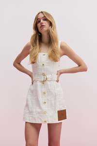 Sale Dresses: Helm Denim Mini Dress