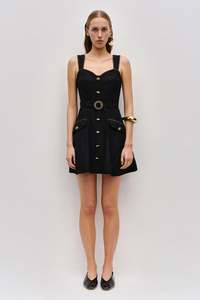 Black Dresses: Celeste Utility Mini Dress