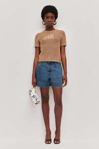 Shorts: Electra Logo Denim Short