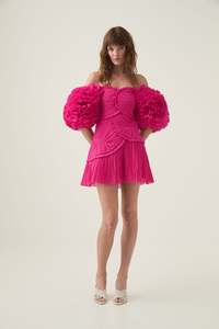 Party Dressing: Crystallise Pleated Mini Dress