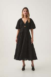 Florential Text Midi Dress