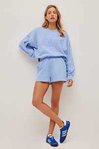 Outerwear: Crop Crew Neck Jumper